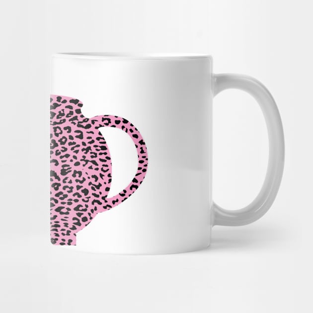 Haute Leopard Cute Tea Kettle With Pink Leopard by Haute Leopard